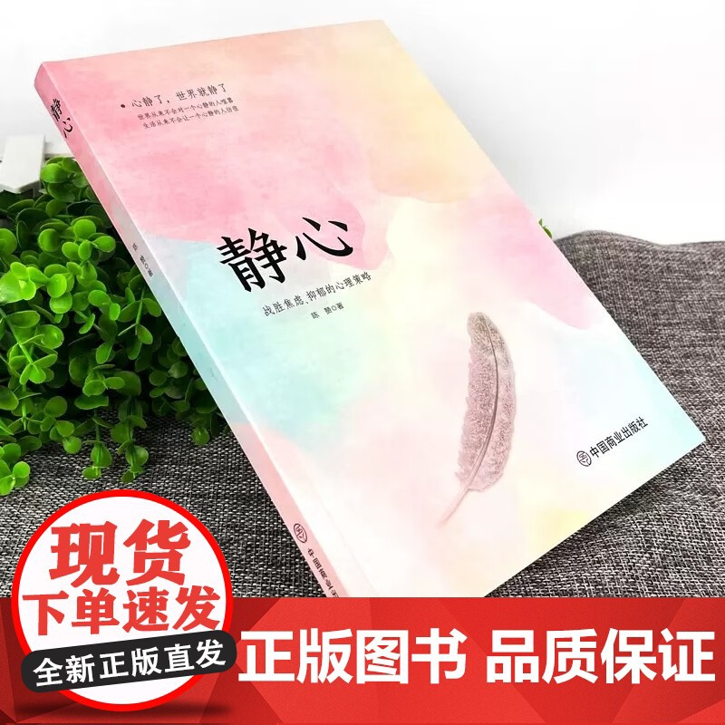 静心书籍+心的疗愈 全2册 战胜焦虑的心理策略做自己的心理医生积极心理学掌控力 陈赞 中国商业出版社 正版书籍高清大图