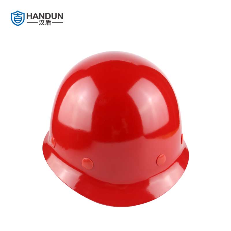 汉盾(HANDUN) HD-HT01 圆盔式玻璃钢工地施工加厚防护旋钮式帽衬安全帽 1顶 颜色备注高清大图