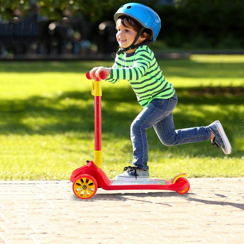 美国cakalyen儿童滑板车宝宝四轮闪光踏板车可折叠升降儿童车ek069