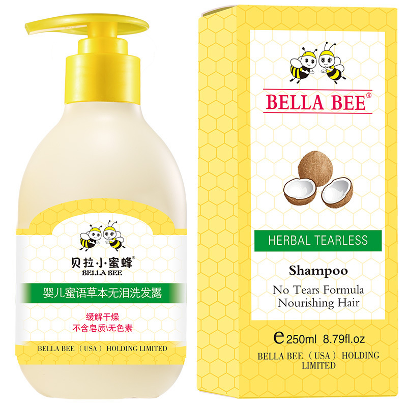 贝拉小蜜蜂(BELLABEE)婴儿蜜语草本无泪洗发露250ml