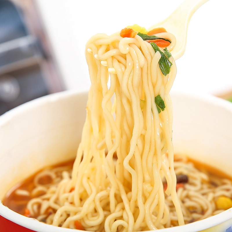 康师傅方便面桶装 大食桶 红烧牛肉面桶面*12 泡面整箱速食高清大图
