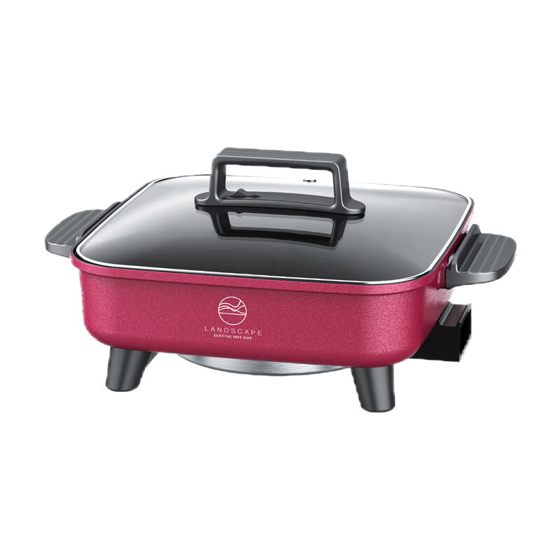 美的(Midea)HGE303001 电火锅6L多功能家用电锅多用途锅煎烤涮肉一体电热电煮锅