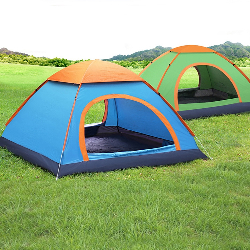 魅扣帐篷户外34人全自动野营露营账蓬2单人野外加厚轻便速开