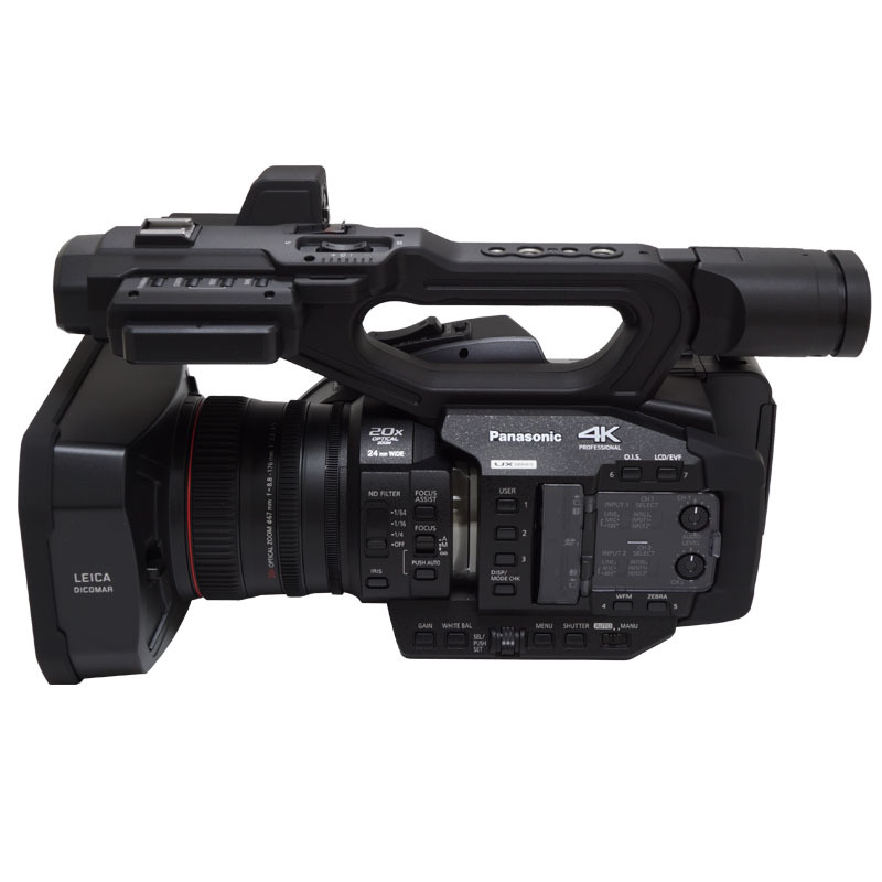 松下(Panasonic)AG-UX170MC 4K一英寸手持广播级24mm超广角+20倍光学变焦专业摄像机 会议/直