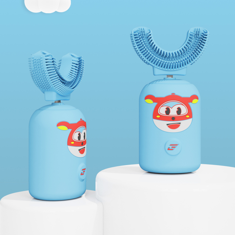 超级飞侠 儿童U型电动牙刷(电池款) MP-DDYS03 双档调节 温柔呵护有效清洁 浮声波振动!高清大图