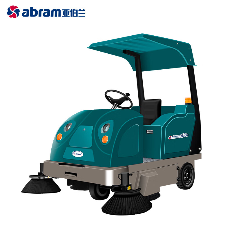亚伯兰(abram)YBL-1800 驾驶式扫地车 工商业物业保洁驾驶式扫地车 带顶棚式多场景大面积清扫车