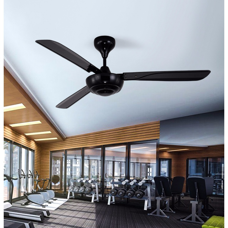 复古黑色吊扇大风力家用客厅吊式时光旧巷现代商用风扇