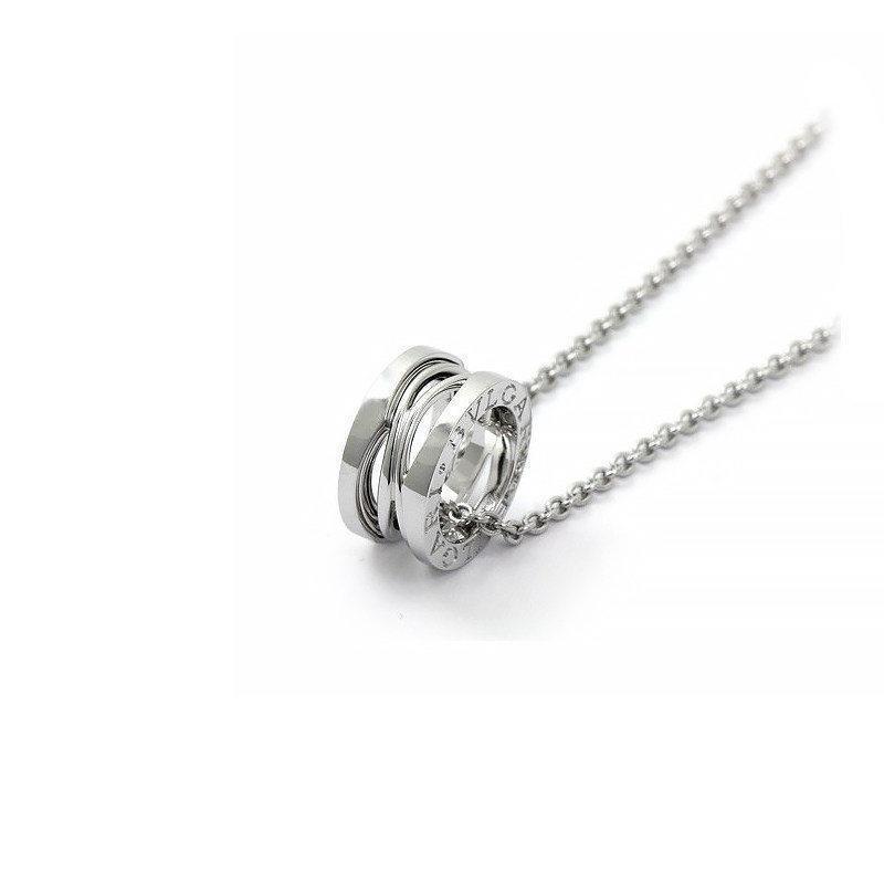 bvlgari宝格丽项链女bzero1系列白色18k金吊坠项链cl858287