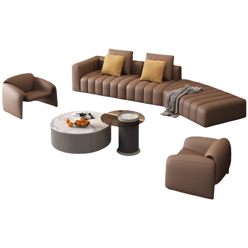 璎蕙 皮沙发沙发+茶几 套高清大图