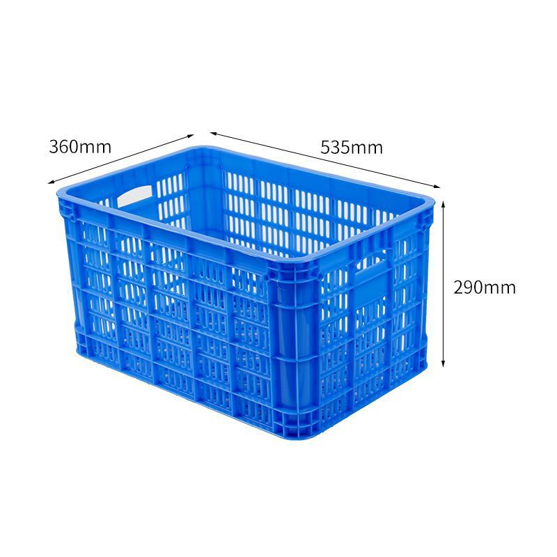 臻远ZY-SNXD-149塑料筐周转筐水果蔬菜收纳筐长方形货筐胶框 535*360*290高清大图