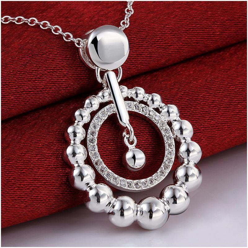 N693 Women Silver Necklace 镀925纯银女项链日韩版锁骨链潮人送女朋友七夕情人节礼物