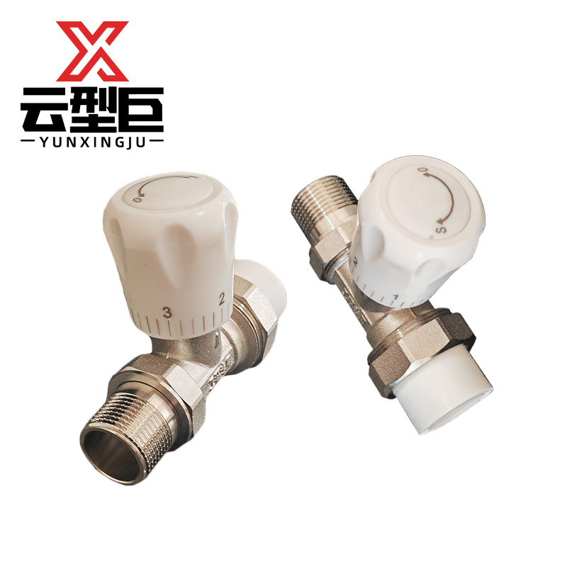 云型巨 直式温控阀 家用暖气片散热器配件 PPR32*1寸 单位:个高清大图