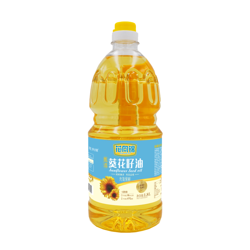 花向锦甄选葵花籽油1.8L高清大图