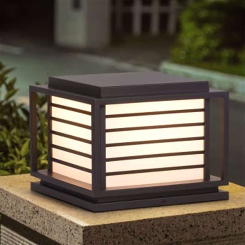 丰甲太阳能柱头灯fj1651户外庭院灯景观太阳能市电两用款280280220mm