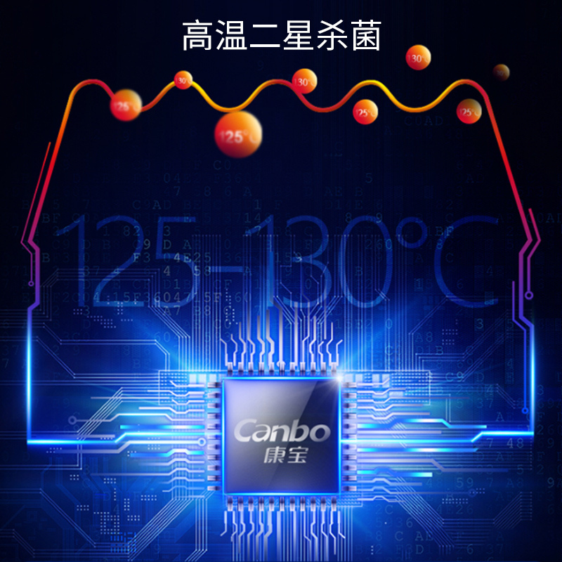 康宝(Canbo) 家用立式碗柜大容量 商用碗筷餐具茶杯紫外线高温二星级消毒碗柜ZTP350N-1高清大图