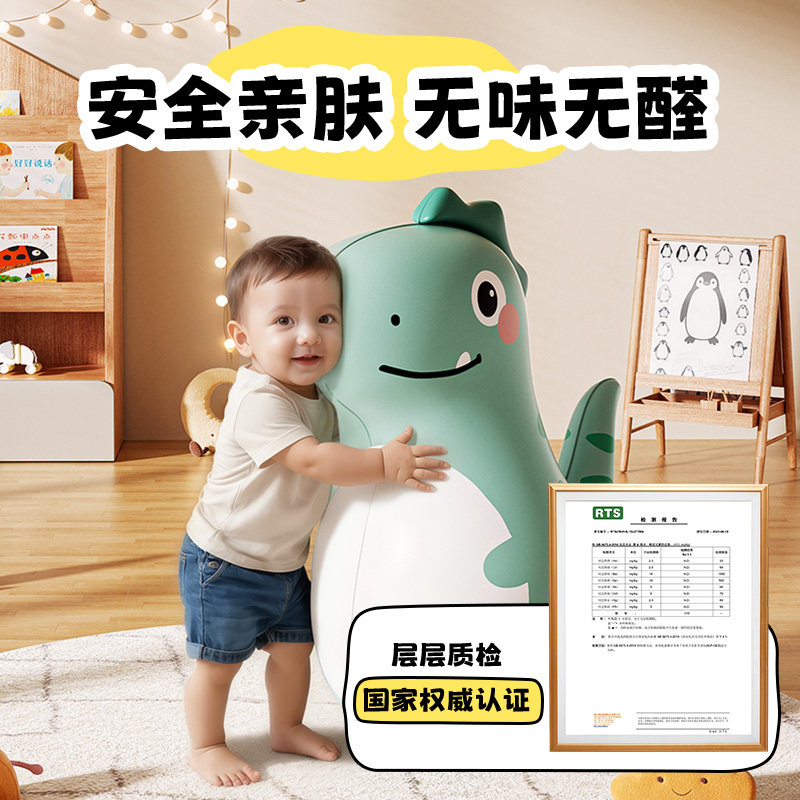 充气不倒翁企鹅恐龙拳击儿童沙袋男孩宝宝健身消耗体力玩具2027高清大图