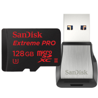 闪迪(SanDisk)128G TF卡至尊超速读275MB/s写100MB/s存储卡 U3 支持4K(配读卡器)