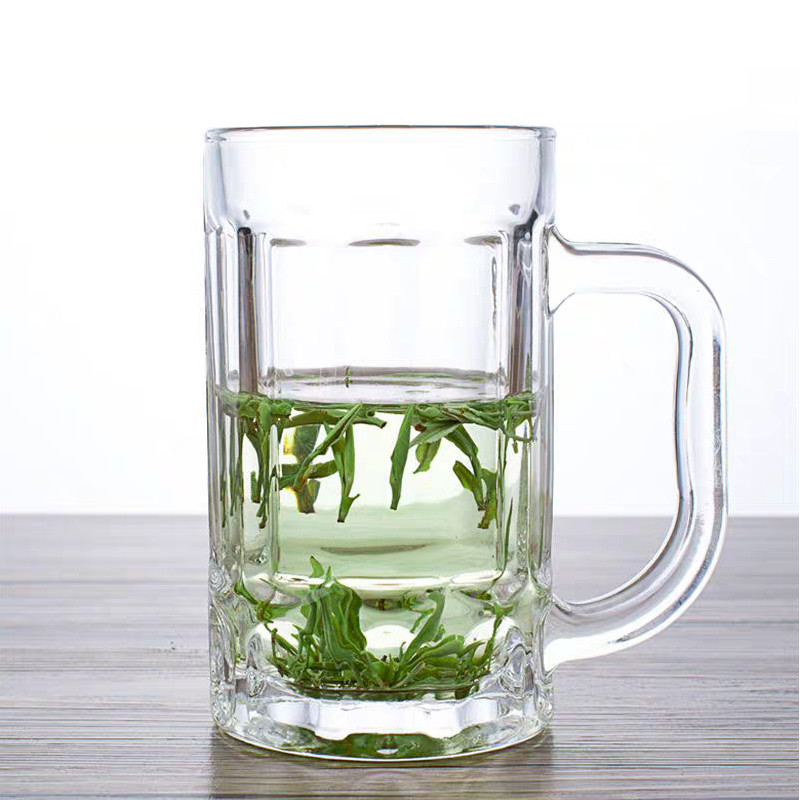 mom抖音啤酒杯扎啤杯大容量带把家用玻璃杯子午后时光对杯2只装100起