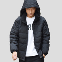 中国李宁(LI-NING)运动羽绒服男士2018秋冬训练系列休闲时尚短款连帽防风保暖羽绒服常规款上衣外套