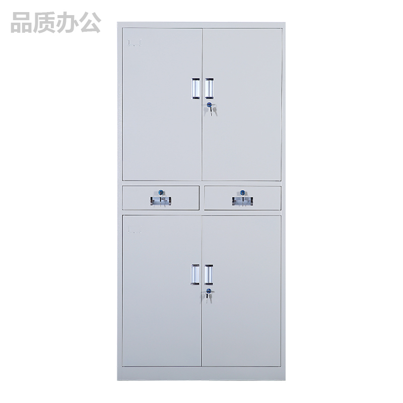 鑫虎威 加厚文件柜 资料柜 钢制办公柜 铁二斗文件柜高清大图