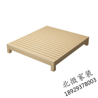 床架180cm×200cm实木榻榻米床松木单人双人床1.2米1.5实木床1.8米无床头简易床架1米2 8的床欧因