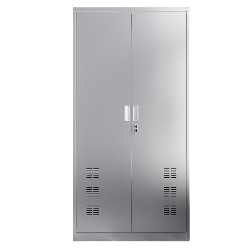 烁恒不锈钢清洁柜双门台高清大图