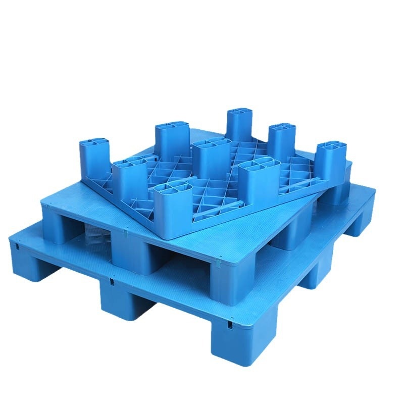 宁储 塑料托盘 平板九脚托盘 100*60*14cm 张高清大图