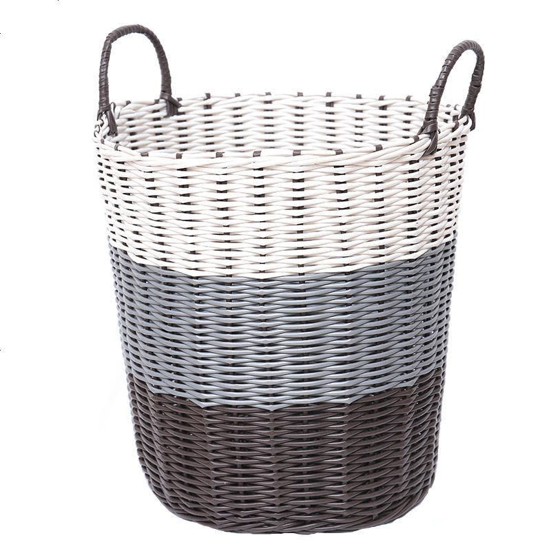 脏字篓装喽塑料脏衣篮大号洗衣篮脏收纳筐脏衣桶收衣服框家用软塑 XXL(43*32*42)超大号 紫色渐图片