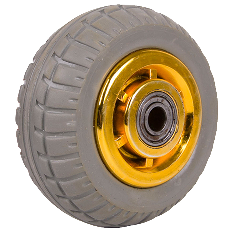 海斯迪克hk534高弹力静音脚轮转向轮工业重型平板车手推车轮橡胶万向