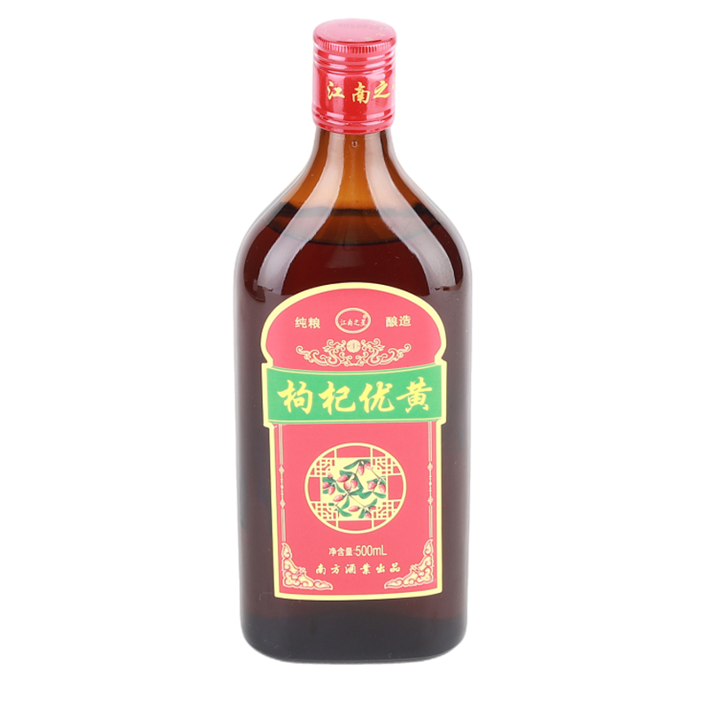 六瓶 江南之星苏州黄酒枸杞优黄纯粮酿造黄酒 江南老酒 可带礼品盒高清大图