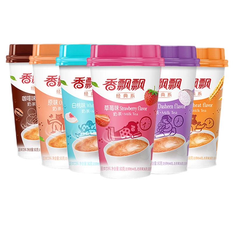香飘飘奶茶80g香芋原味咖啡杯装经典奶茶下午茶代冲饮品办公室