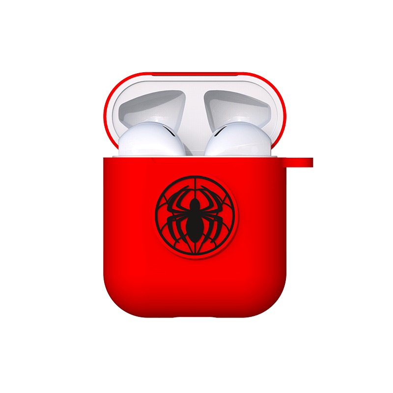 ESCASE 苹果耳机保护套 airpods1/2代 苹果无线蓝牙硅胶壳 潮牌创意收纳盒男女款卡通可爱漫威正版蜘蛛侠图案