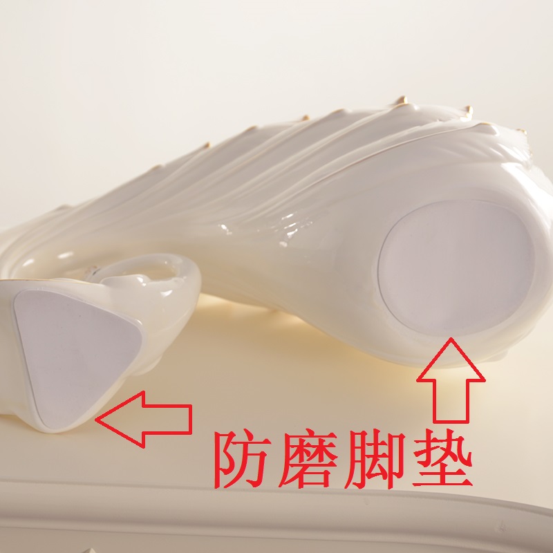 欧式酒柜装饰品创意客厅现代家居餐桌陶瓷红酒架摆件乔迁新居礼品 三维工匠 孔雀酒架(1个)礼盒包装高清大图