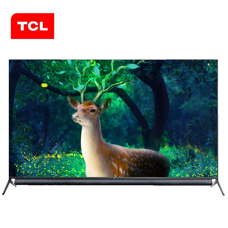 TCL 官方旗舰 55P9 (55英寸)吋 原色高色域人工智能语音安桥一体式圆柱音响 无边全面屏网络平板电视 门店同款高清大图