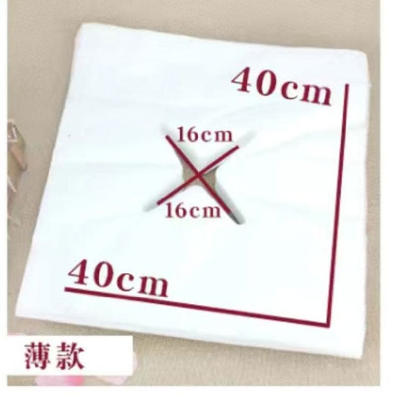 一次性洞巾美容床洞巾趴巾按摩床巾垫脸巾推拿趴枕巾十字洞200涨 40*40十字孔常规款:100装 1包装(拍10送1)图片
