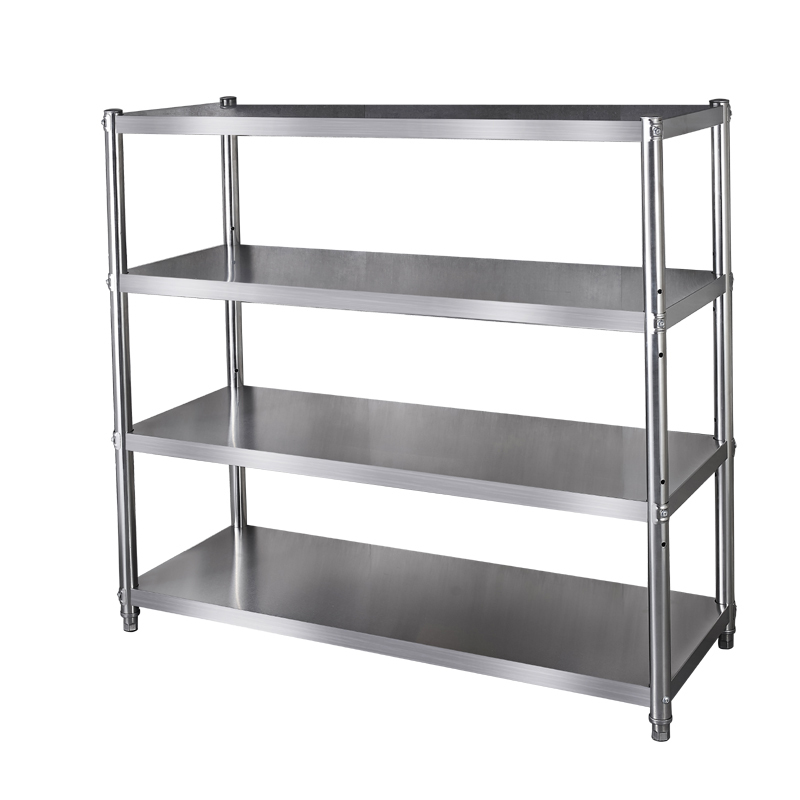 加厚304不锈钢厨房置物架五层储物架收纳4层落地多层货架仓库架子