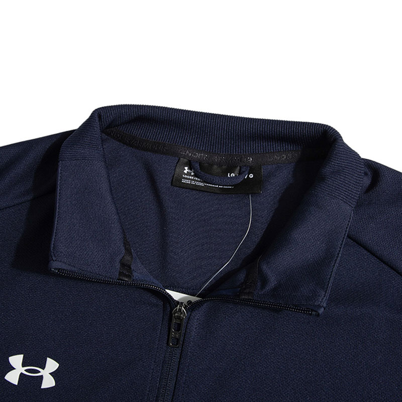 安德玛（Under Armour）男子新款健身跑步简约运动针织立领夹克外套25600404-001 ZP高清大图