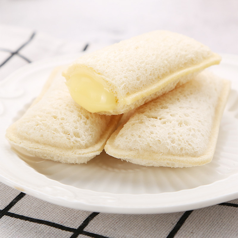 满199减125元欧贝拉乳酸菌小口袋面包500g小白酸奶口袋面包夹心蛋糕