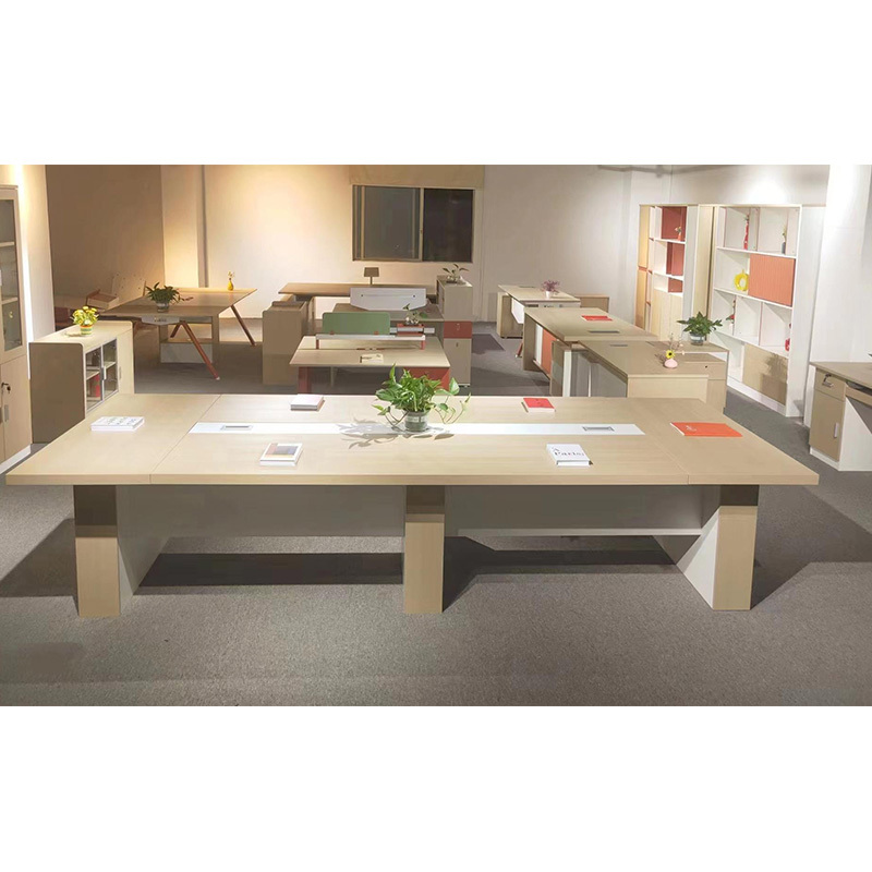 会议桌三圣E14 4000*1400*750mm高清大图