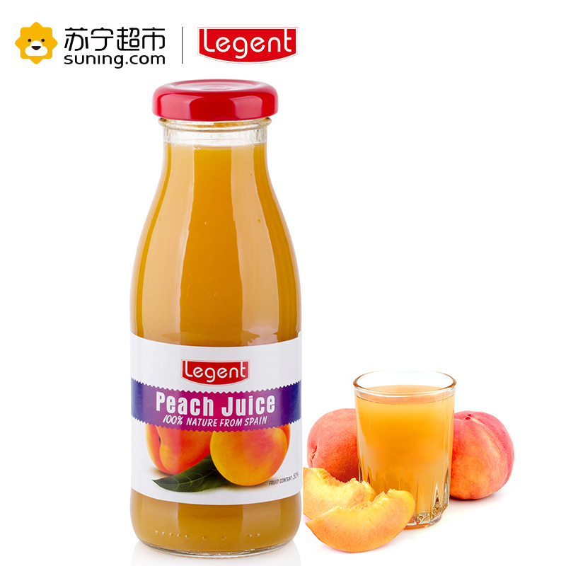 自营 良珍(Legent )西班牙进口黄桃汁饮料 果汁饮料 黄桃味饮品 250ml*6/整箱装