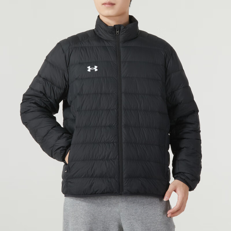 安德玛(Under Armour)男装新款时尚简约百搭运动休闲舒适保暖连帽羽绒服25600804-001 ZP高清大图