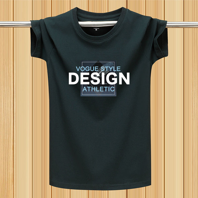 t恤男士潮流短袖圆领印花休闲T恤半袖打底衫ins高清大图