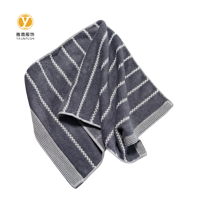 雅霖服 深色水纹面巾YLF-MJ072907 条高清大图