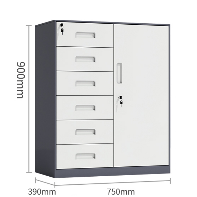 芙首泰文件收纳柜750*390*900mm台高清大图