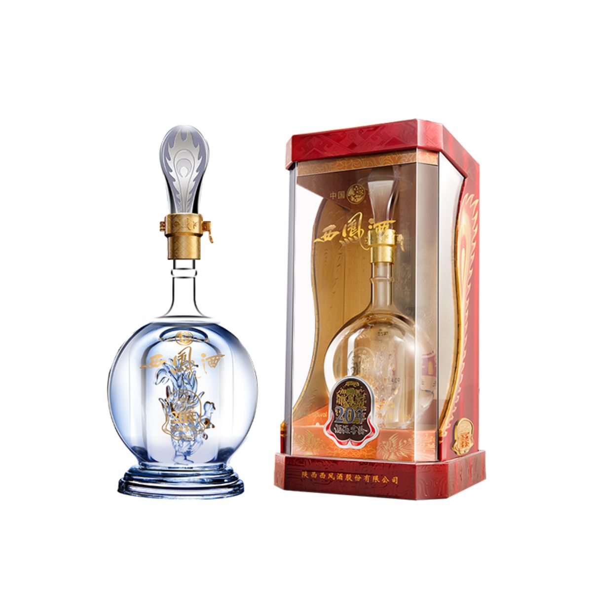 【白酒】中国西凤 20周年記念セット 500ml×2本 Amazon.co.jp: 金七彩 西鳳酒 20年 52度 500ml 中国白酒 鳳香型 高級酒