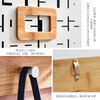 北欧现代简约日历留言板墙面壁饰ins风置物架客厅办公室装修布置 木质黑板壁饰(送彩色粉笔)