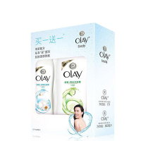 玉兰油(OLAY)沐浴露水嫩清爽1L配亮爽珍珠300ml 沐浴露泡澡 保湿