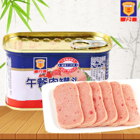 上海梅林午餐肉罐头198g*4罐装户外刷火锅早餐速食猪肉特产零食