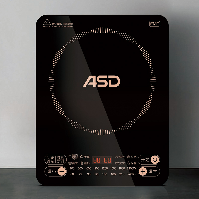 爱仕达(ASD)经典系列家用 大功率电磁炉2100W微晶面板智能触控电磁炉AI-F21C217高清大图