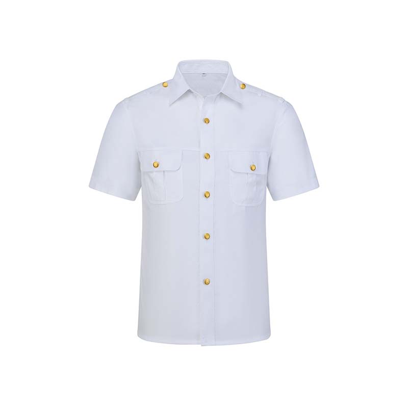 路安保白衬衫工装60%棉40聚酯纤维 套高清大图